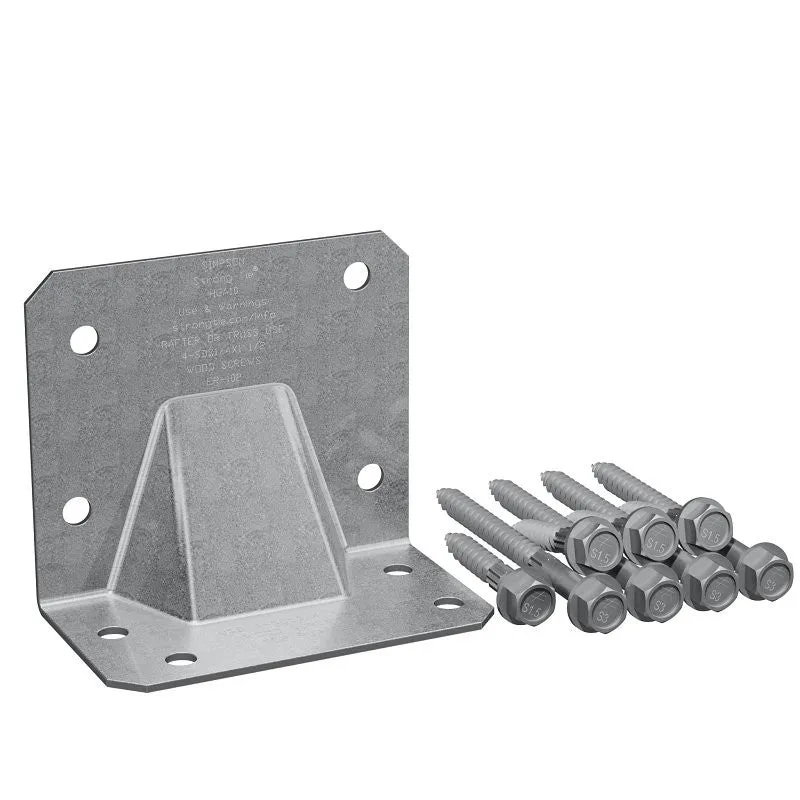 Simpson Strong-Tie HGA HGA10KT Hurricane Tie Kit, 3 ft L, 3-1/2 in W, Steel, Galvanized, Fastening Method: Screw (Pack of 6)