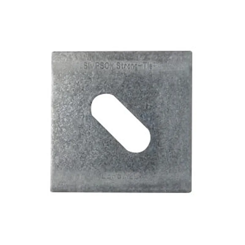 Simpson Strong-Tie LBPS Series LBPS 1/2Z Bearing Plate, 3 in H x 3 in W x 0.13 in D Dimensions, Steel, ZMAX (Pack of 50)