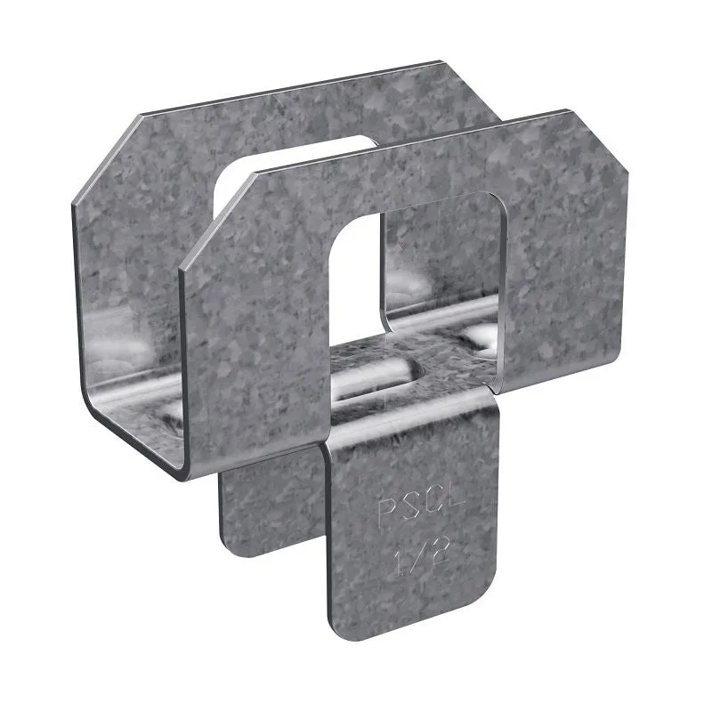 Simpson Strong-Tie PSCL1/2 Panel Sheathing Clip, 32, 28 Roof Span, 20 Thick Material, Steel, Galvanized