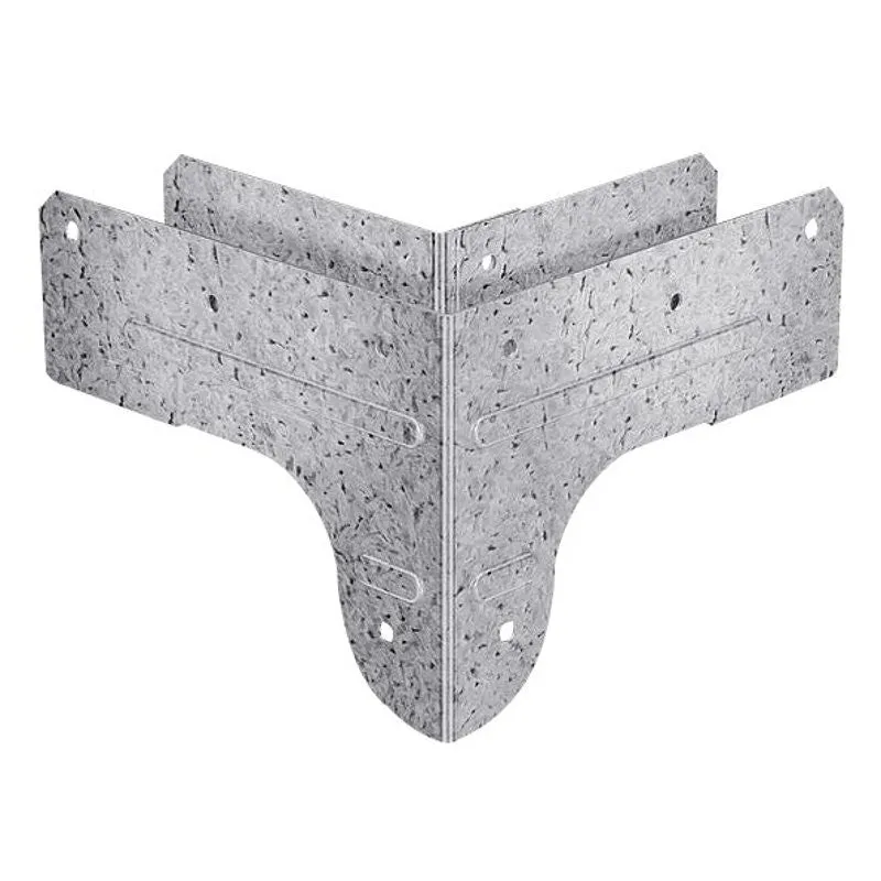 Simpson Strong-Tie RTC Series RTC2Z Rigid Tie Connector, 5-1/2 in H x 5-1/2 in W x 4.13 in D Dimensions, 18 ga, Steel (Pack of 12)