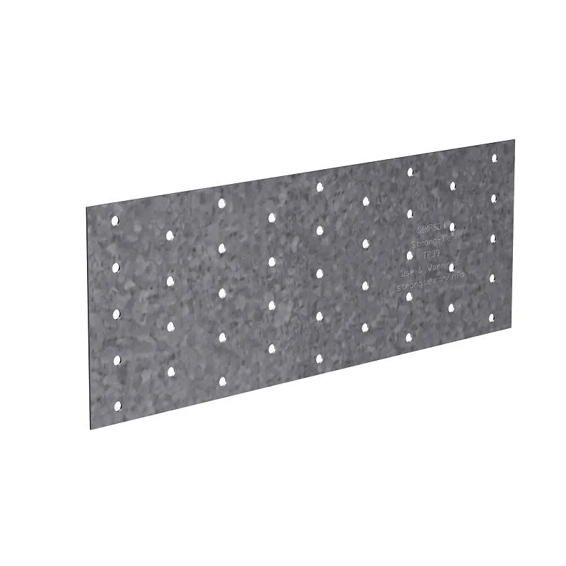 Simpson Strong-Tie TP TP39 Tie Plate, 9 in L, 3-1/8 in W, 0.035 in Thick, Steel, Galvanized (Pack of 200)