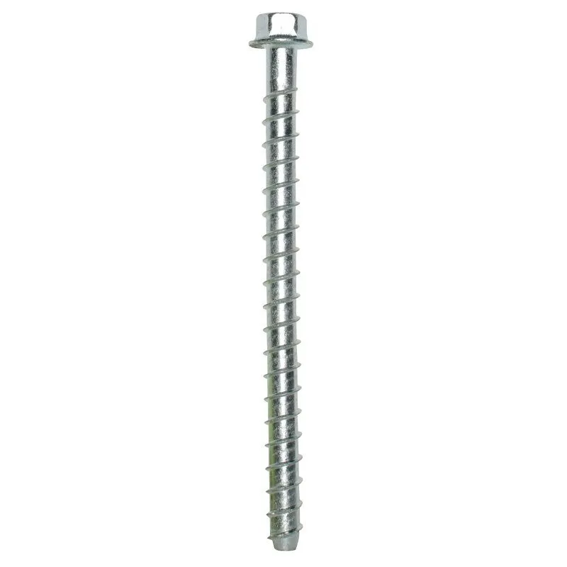 Simpson Strong-Tie Titen HD THD37600HF1 Heavy-Duty Screw Anchor, 3/8 in Dia, 6 in L, Carbon Steel, Zinc (Pack of 20)