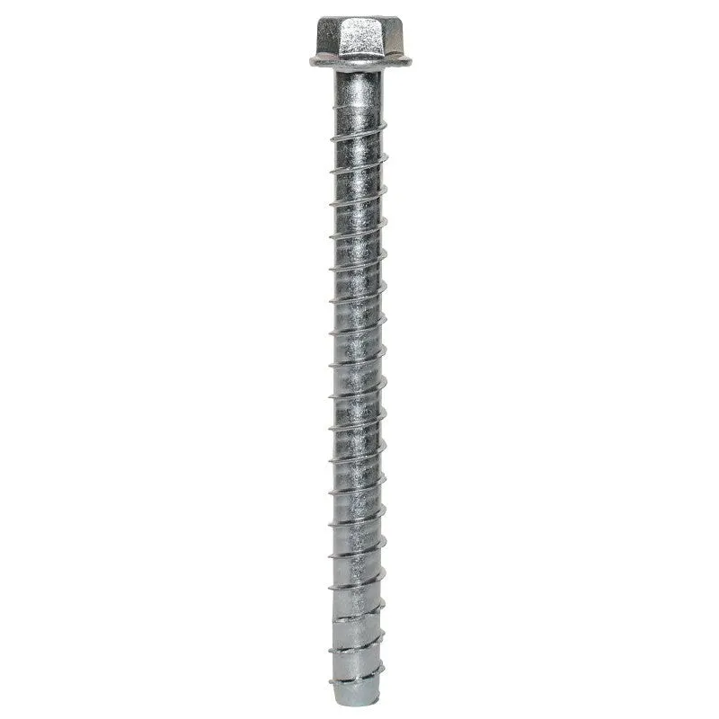 Simpson Strong-Tie Titen HD THDB62800HF1 Screw, 5/8 in Thread, 8 in L, Washer Head, Hex Drive, Carbon Steel, Zinc (Pack of 10)
