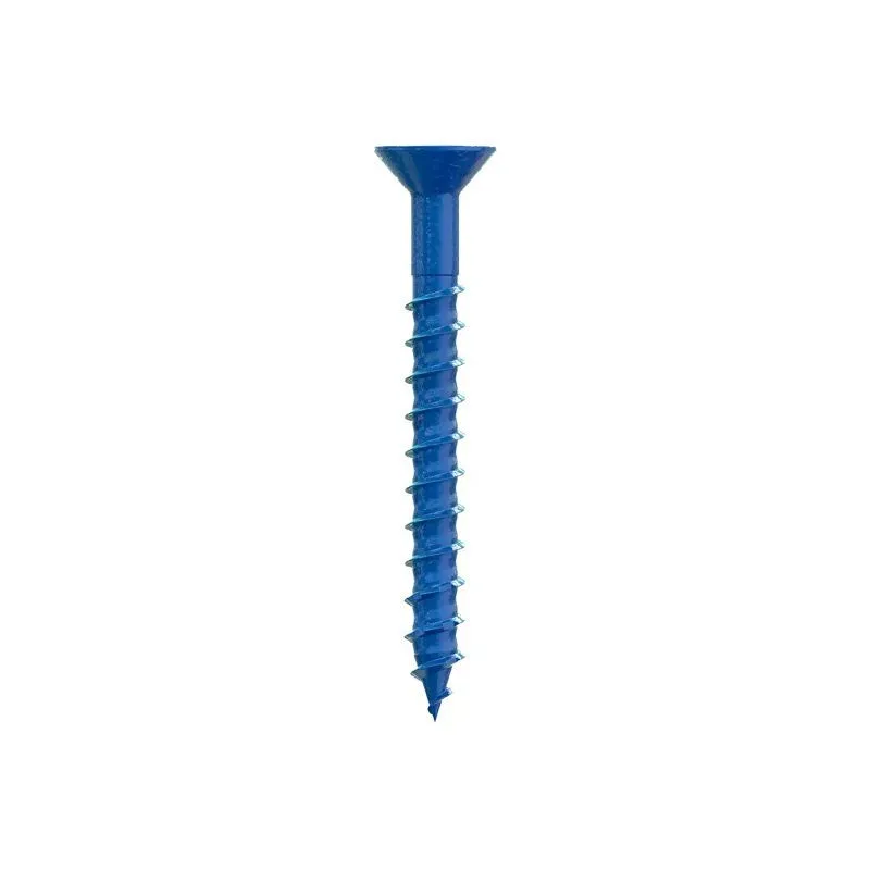 Simpson Strong-Tie Titen Turbo TNT25214TFC75 Screw Anchor, 2-1/4 in L, Carbon Steel, Ceramic-Coated/Zinc, 1/4 in Dia