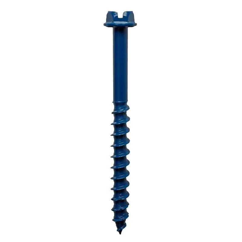 Simpson Strong-Tie Titen Turbo TNT25234HC25 Screw Anchor, 1/4 in Dia, 2-3/4 in L, Carbon Steel, Zinc Plated