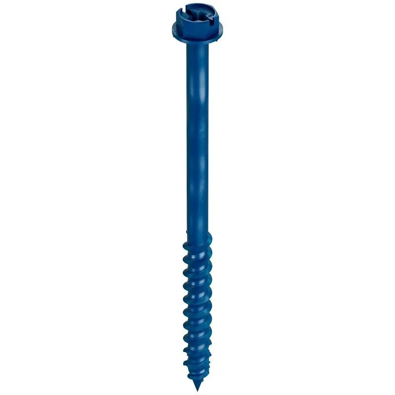 Simpson Strong-Tie Titen Turbo TNT25334HC75 Screw Anchor, 1/4 in Dia, 3-3/4 in L, Carbon Steel, Zinc Plated