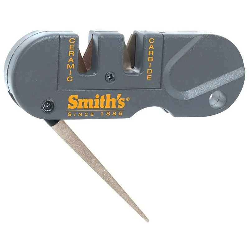 Smith’s Pocket Pal Series PP1 Knife Sharpener, 400/800 Grit, Coarse/Fine/Medium, Carbide/Diamond Abrasive