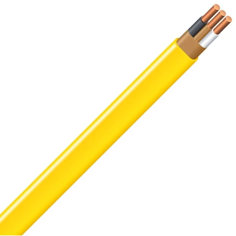 Southwire 12/2NM-WGX1000 Sheathed Cable, 12 AWG Wire, 2 -Conductor, 1000 ft L, Copper Conductor, PVC Insulation
