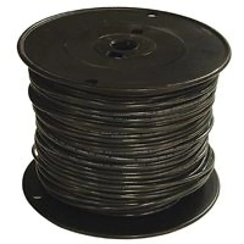 Southwire 14BK-STRX500 Series Building Wire, Black Sheath, 14 AWG Wire, 1-Conductor, 500 ft L, Copper Conductor