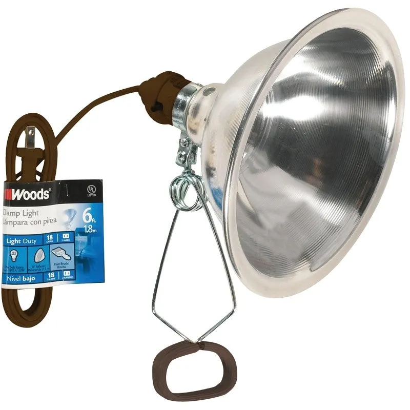 Southwire 151SW Clamp Light with Cord and Reflector, Vinyl Coated (Pack of 12)