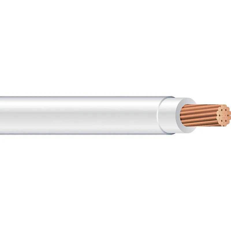 Southwire 22965883 Series Building Wire, White Sheath, 12 AWG Wire, 1-Conductor, 50 ft L, Copper Conductor, Stranded (Pack of 2)