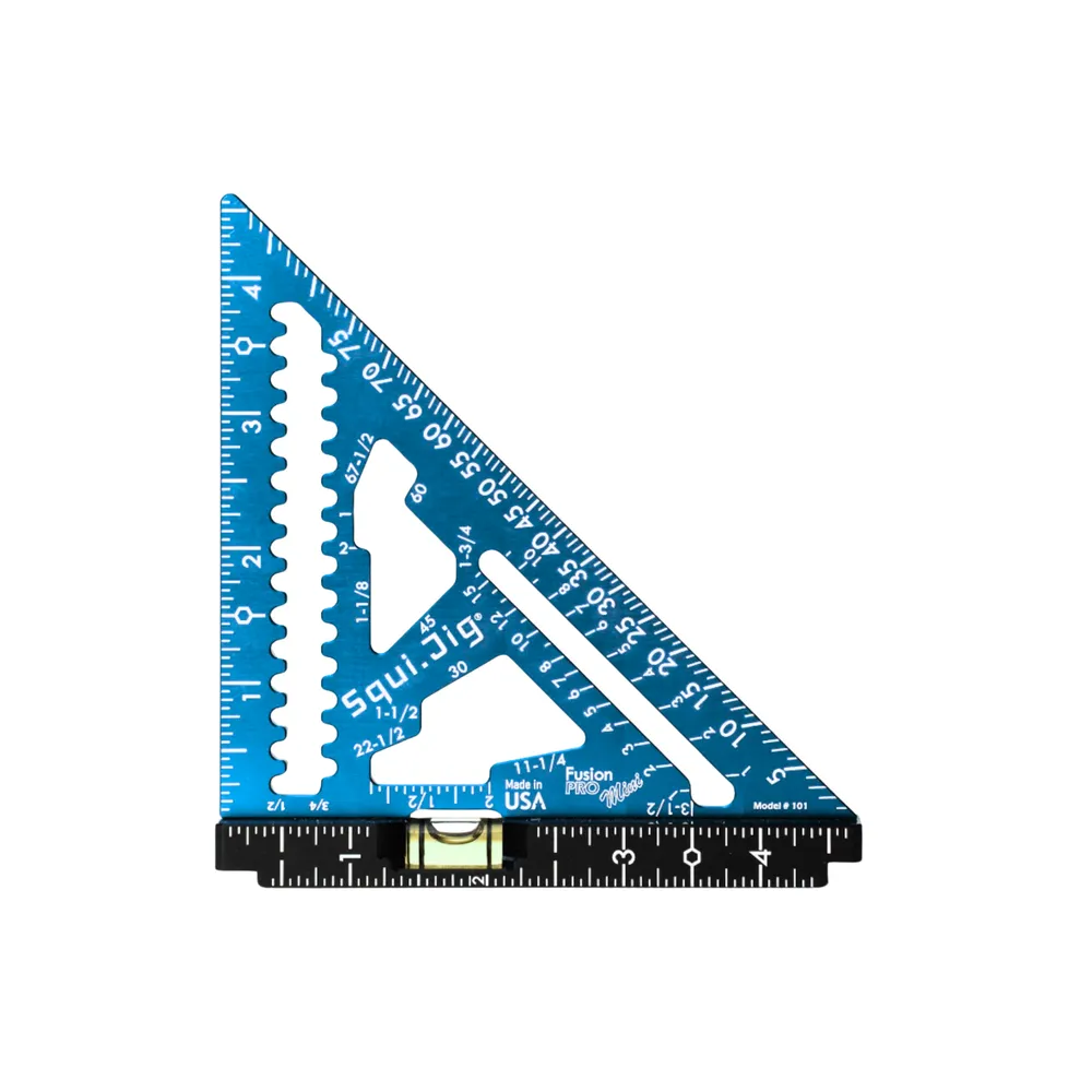 SquiJig Fusion 4.5″ Mini Pro Rafter Square – Blue