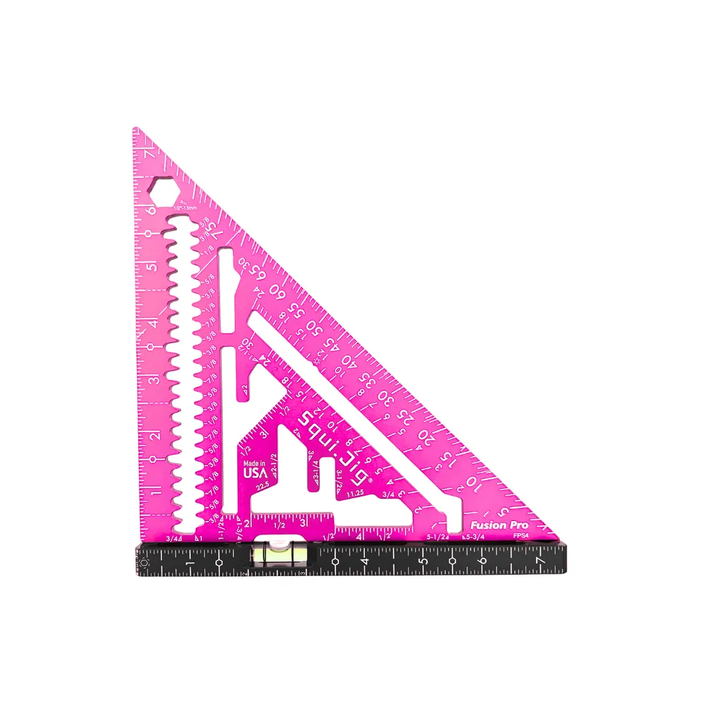 SquiJig Fusion 7-1/2″ Pro Rafter Square – Pink