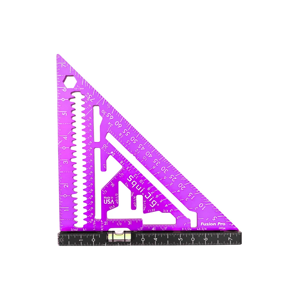 SquiJig Fusion 7-1/2″ Pro Rafter Square – Purple
