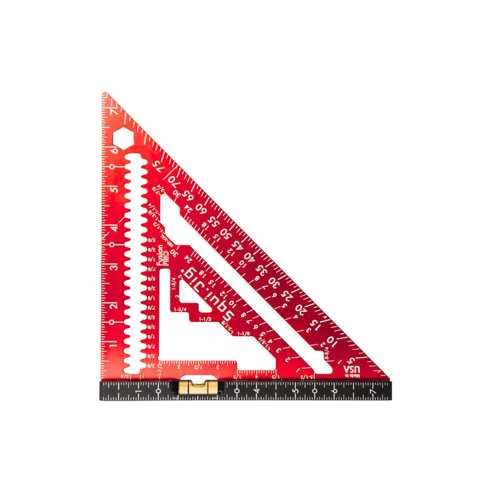 SquiJig Fusion 7-1/2″ Pro Rafter Square – Red