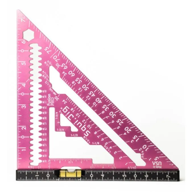 Squi.Jig Fusion Pro 7.5″ Rafter Square – Limited Edition Pink