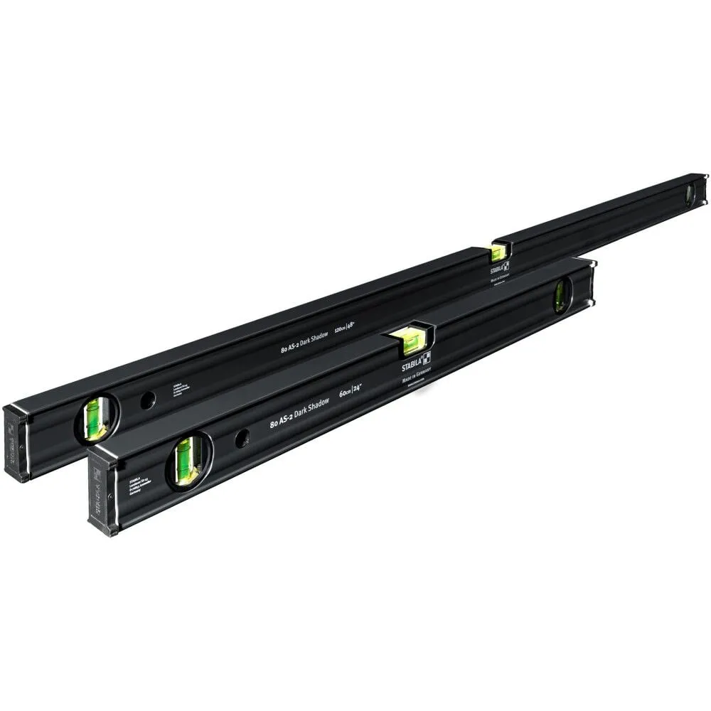 Stabila 29300 Dark Shadow Type 80 AS-2 Level Set