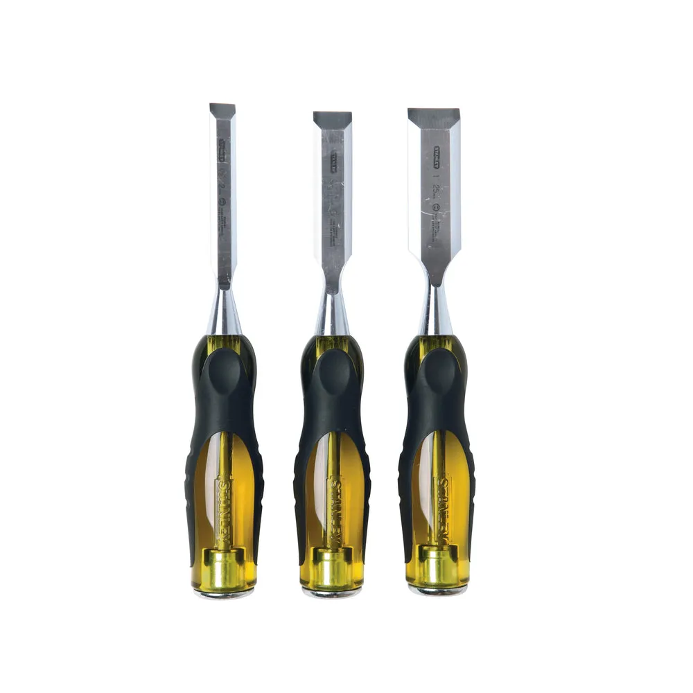 Stanley 16-970 3 Piece FatMax Thru-Tang Wood Chisel Set