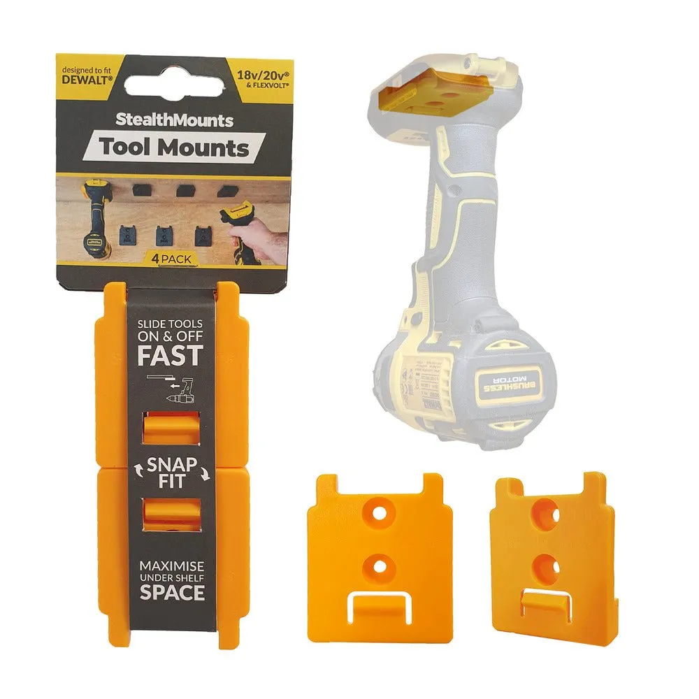 StealthMount – TM-DW18-YLW-4 – Tool Mount for DeWalt 20V Tools