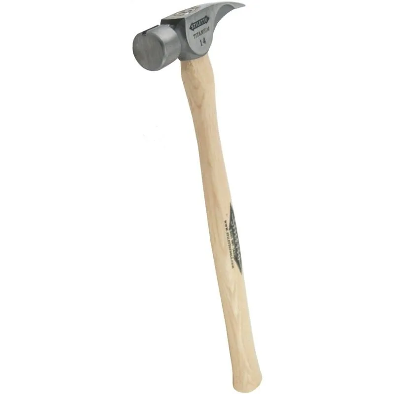 Stiletto | TI14SS 14 Oz Titanium Smooth face/ Straight 18″ Framer TI14SS