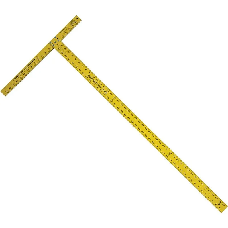 Swanson TD124 Wallboard Square, 47-7/8 in L, 1/4 in Thick, Aluminum