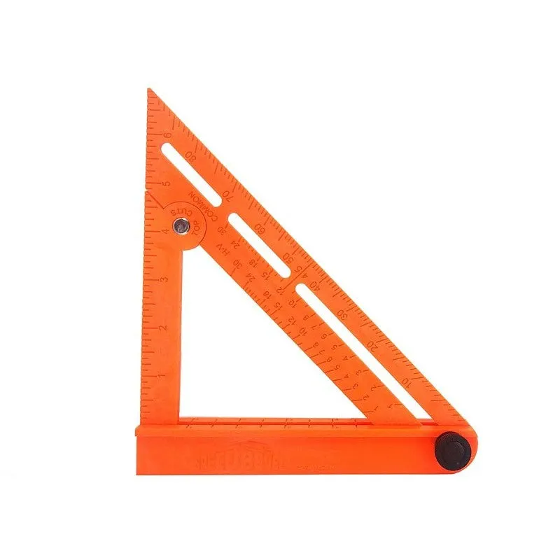 Swanson TOSB01 5-in-1 Folding Square, 1/8 in Graduation, ABS Composite, 10-1/4 in L, 2-1/4 in W (Pack of 5)