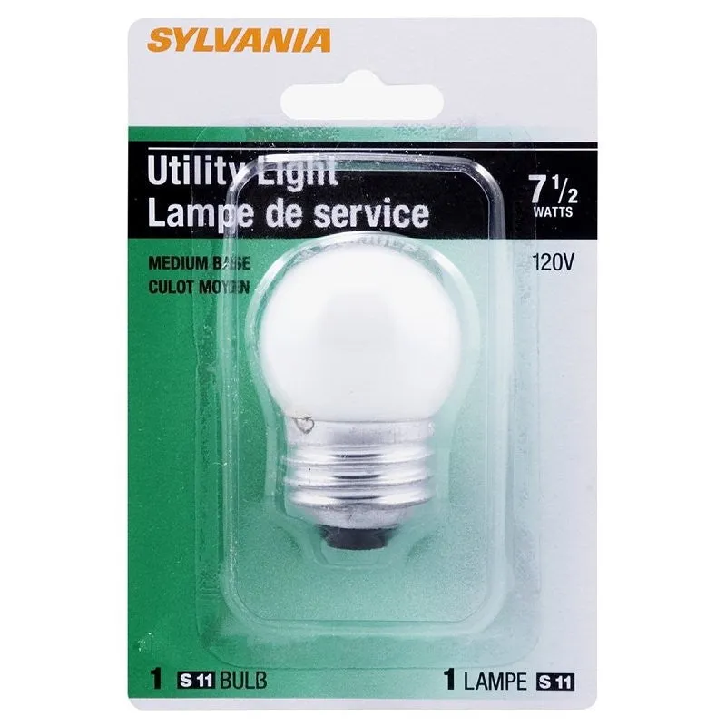 Sylvania 19433 Night Light, 120 V, 7.5 W, Incandescent Lamp, 30 Lumens Lumens, 2850 K Color Temp (Pack of 12)