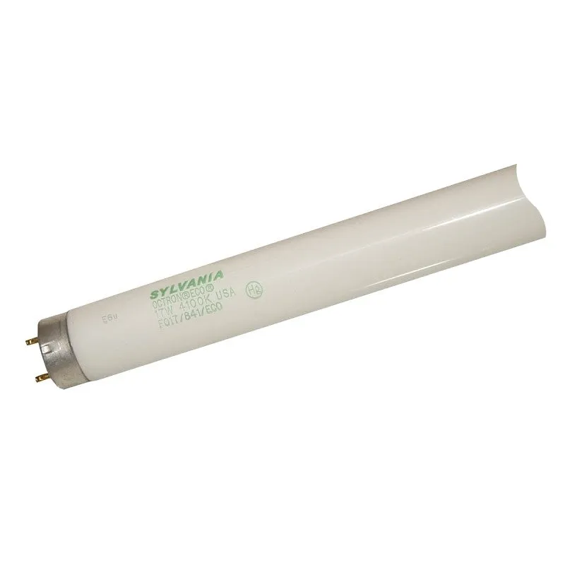 Sylvania 22137 Fluorescent Bulb, 17 W, T8 Lamp, Medium G13 Lamp Base, 1270 Lumens, 4100 K Color Temp, Cool White Light (Pack of 30)