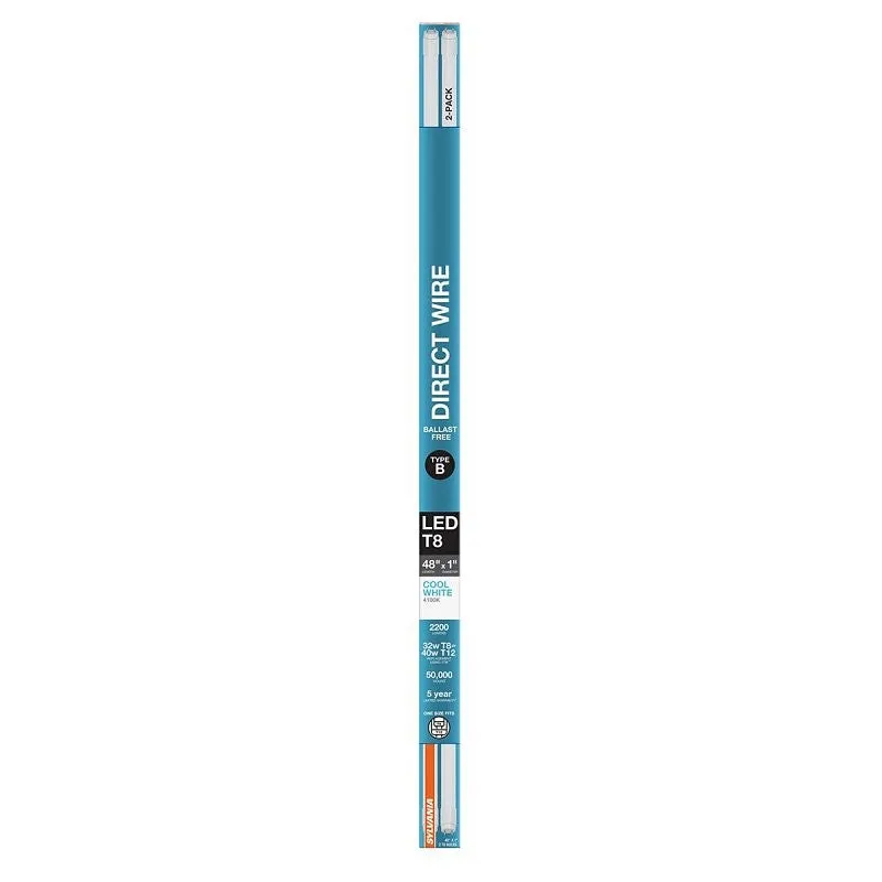 Sylvania 42078 LED Tube, 4100 K Color Temp
