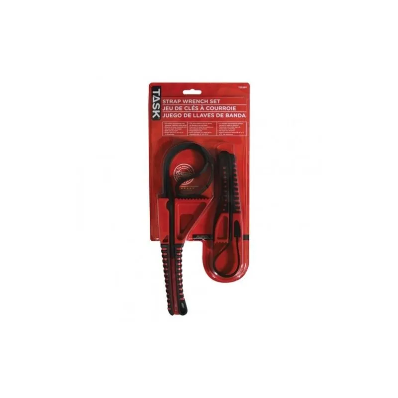 TASK T25585 2pc Strap Wrench Set