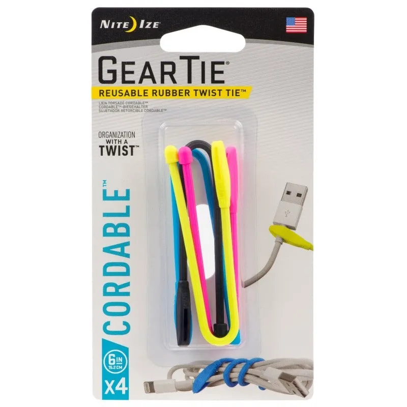 TWIST TIE ASSORTED 6IN (Pack of 6)