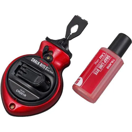 Tajima CR201R-PR Chalk-Rite II Gear Drive Extra Bold, Red w/Red Dye