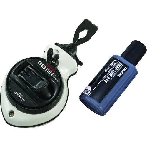 Tajima CR201WP Chalk-Rite II Gear Drive Extra Bold, White w/Black Dye