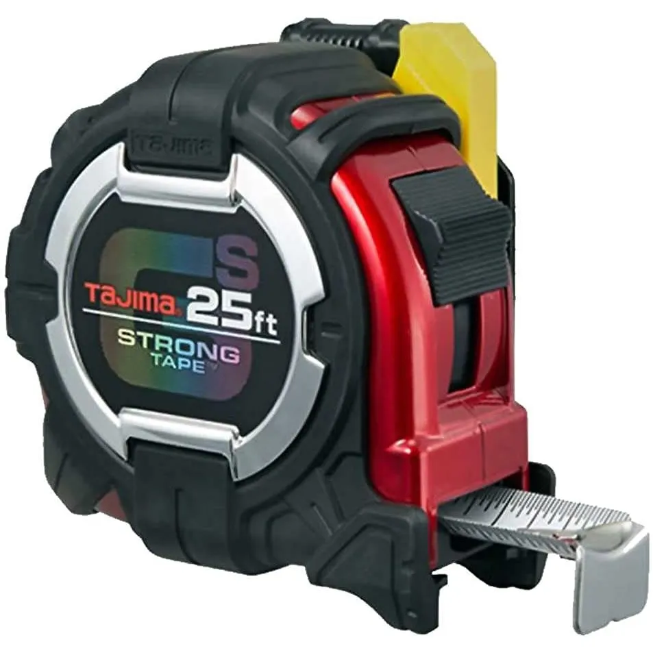 Tajima GSSF-25BW 25′ GS-Lock Tape Measure with Belt Holder