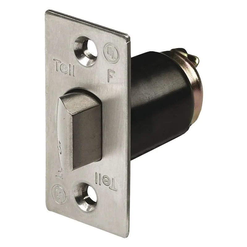 Tell Manufacturing CL100185 Latch Bolt, 5 in L, 3-1/2 in W, Stainless Steel, Satin