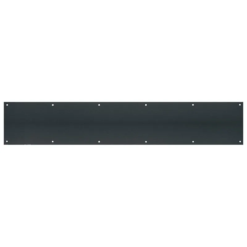 Tell Manufacturing DT101949 Door Kick Plate, 30 in L, 6 in W, 0.05 ga Gauge, Matte Black