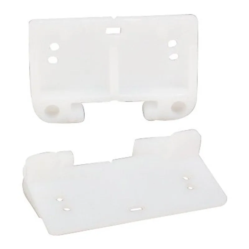 US Hardware WP-8814C Series Drawer Guide, For: 1-5/16 in Track, Plastic, White (Pack of 6)