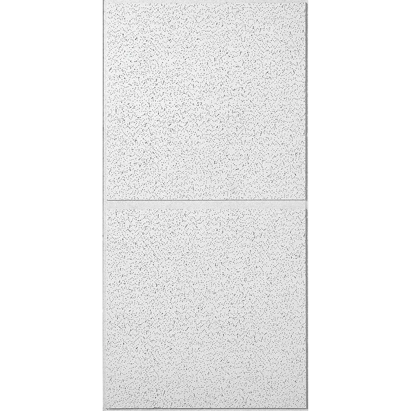 USG R2742 Ceiling Panel, 4 ft L, 2 ft W, 3/4 in Thick, Fiberboard, White/Beige/Gray