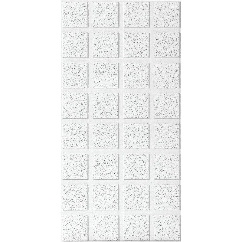 USG R2862 Ceiling Panel, 4 ft L, 2 ft W, 3/4 in Thick, Mineral Fiber, White/Beige/Gray