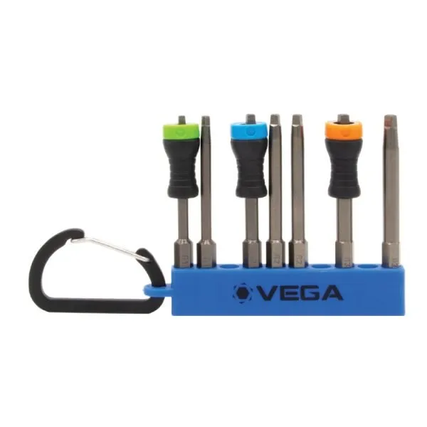 VEGA MDR-RCS7 Magnetic Collar Square x 2-3/4″ Carabiner Set – 7pc