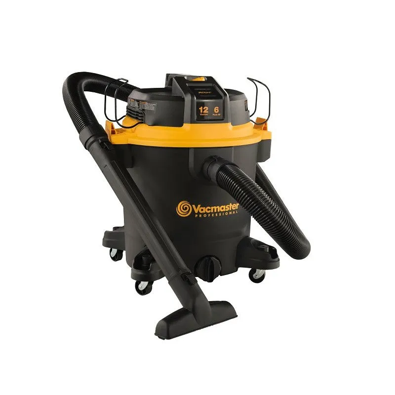 Vacmaster Beast Series VJH1211PF 0204 Corded Wet and Dry Vacuum, 12 gal, 143 cfm Air, Cartridge, 360 W, 120 V