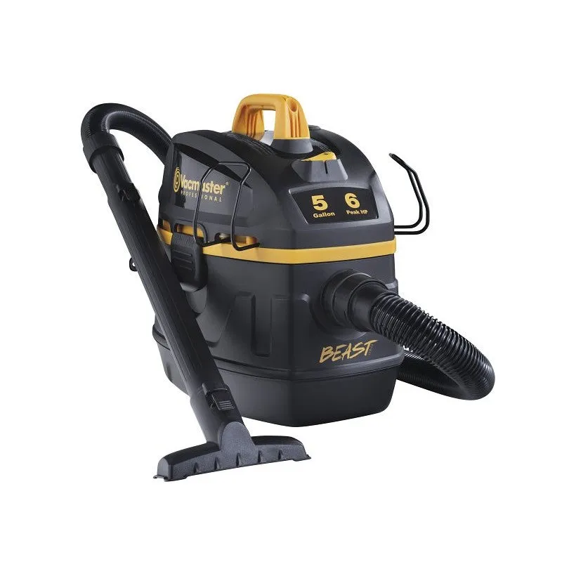 Vacmaster Professional Beast Series VFB511B 0202 Wet and Dry Vacuum, 5 gal, 102 cfm Air, 6 hp, 120 V