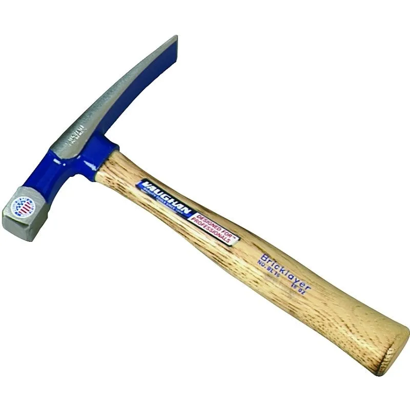 Vaughan BL24 Bricklayer Hammer, 24 oz Head, Square Head, HCS Head, 11-1/2 in OAL