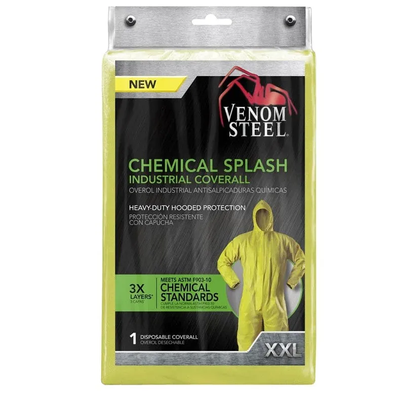 Venom Steel VENCV400XXL Coveralls, 2XL, Unisex, Fabric, Blue