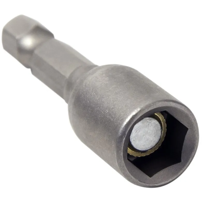 Vulcan 111461OR Magnetic Nutsetter, 7/16 in Drive, Hex Drive, 1-3/4 in L, 1/4 Quick Change in Shank (Pack of 50)