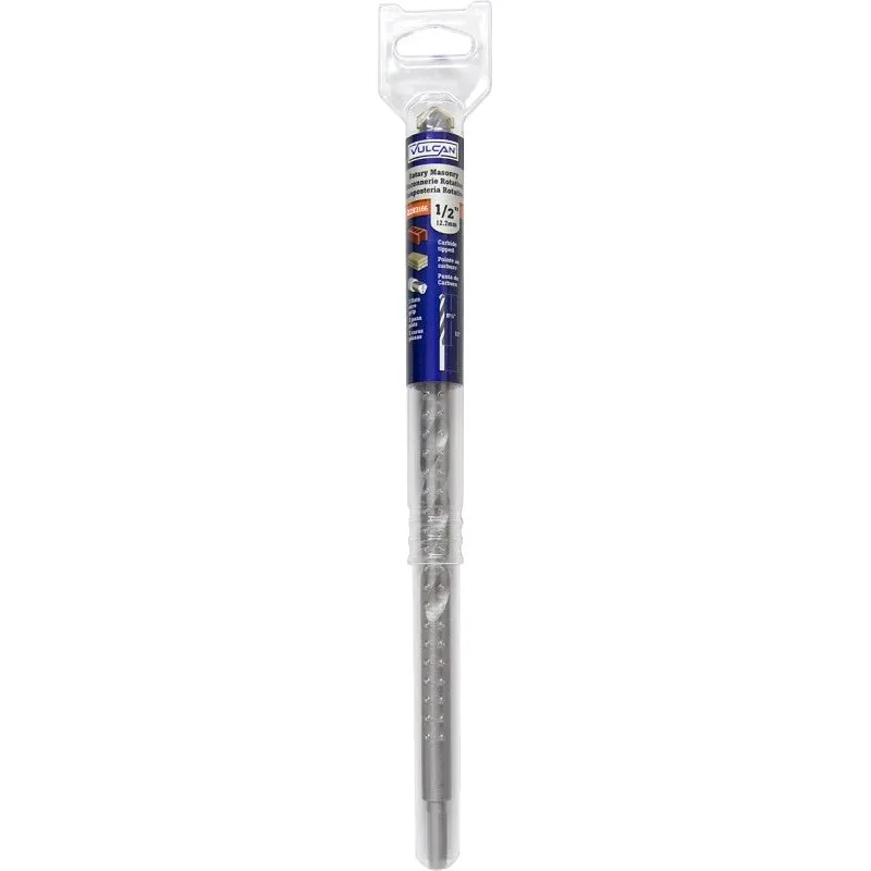 Vulcan 264251OR Drill Bit, 1/2 in Dia, 13 in OAL, Spiral Flute, Straight Shank