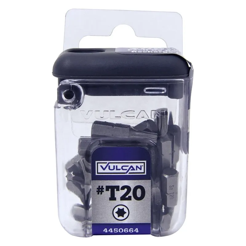Vulcan 307431OR Screwdriver Bit, Hex Shank, S2 Chrome Molybdenum Steel