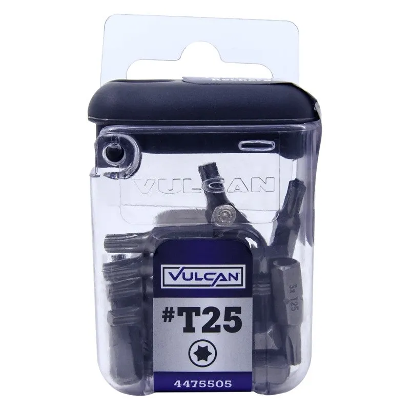 Vulcan 307611OR Screwdriver Bit, Hex Shank, S2 Chrome Molybdenum Steel