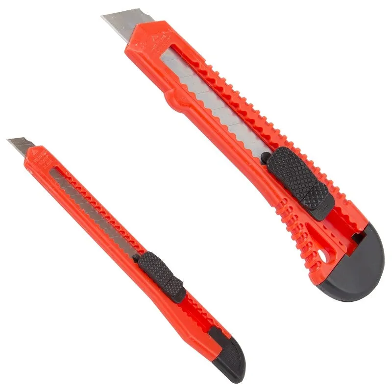 Vulcan 33-025 Utility Knife, 2-Piece, Steel (Blade), Red/Black (Handle) (Pack of 12)