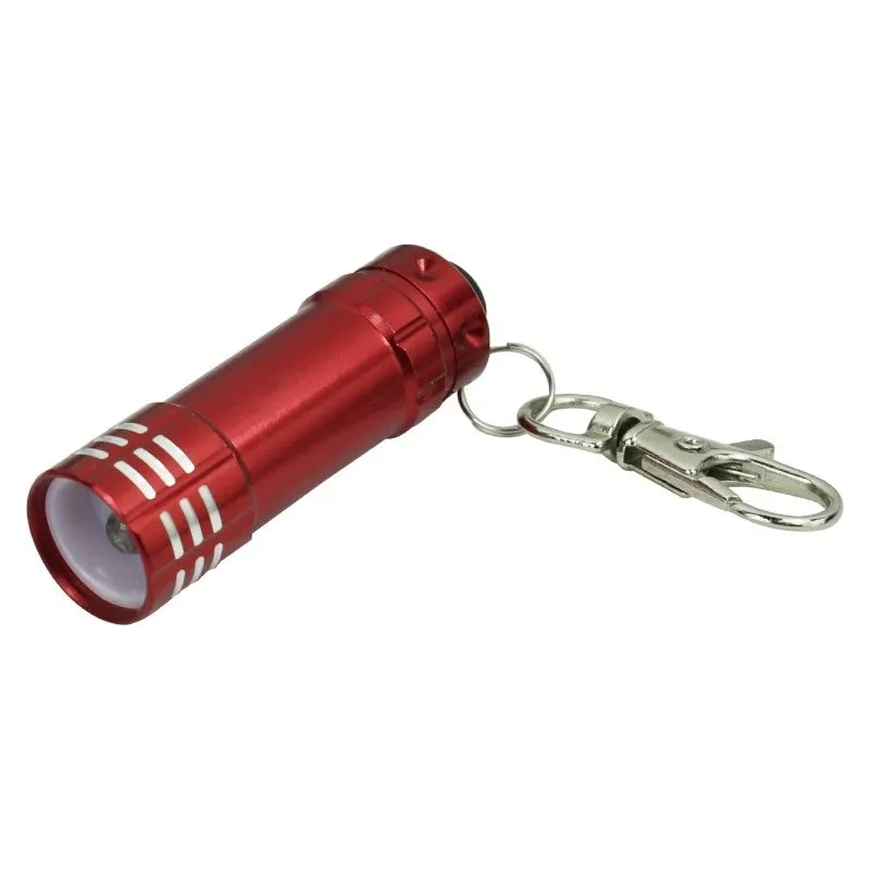 Vulcan 81-863 Key Chain, Snap Key Ring Ring, 1-3/4 in L Ring, Aluminum Case, Red (Pack of 30)